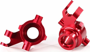 Steering Blocks, 6061-T6 Aluminum (Red-Anodized), Left and Right