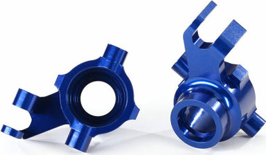 Steering Blocks, 6061-T6 Aluminum (Blue-Anodized), Left and Right