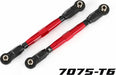 Toe Links, Front (TUBES Red-Anodized, 7075-T6 Aluminum, Stronger Than Titanium) (88mm) (2)/ Rod Ends, Rear (4)/ Rod Ends, Front (4)/ Aluminum Wrench (1)