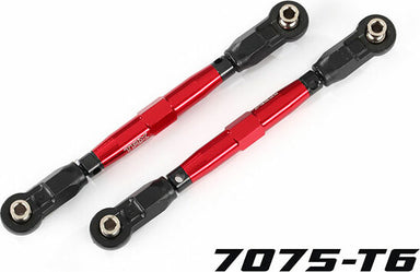 Toe Links, Front (TUBES Red-Anodized, 7075-T6 Aluminum, Stronger Than Titanium) (88mm) (2)/ Rod Ends, Rear (4)/ Rod Ends, Front (4)/ Aluminum Wrench (1)