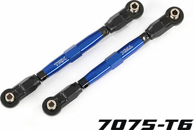 Toe Links, Front (TUBES Blue-Anodized, 7075-T6 Aluminum, Stronger Than Titanium) (88mm) (2)/ Rod Ends, Rear (4)/ Rod Ends, Front (4)/ Aluminum Wrench (1)