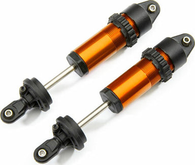 Shocks, Gt-Maxx®, Aluminum (Orange-Anodized) (Fully Assembled W/O Springs) (2)