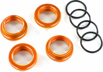 Spring Retainer (adjuster), Orange-Anodized Aluminum, GT-Maxx® Shocks (4) (assembled with O-ring)