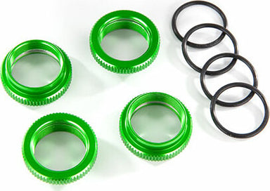 Spring Retainer (adjuster), Green-Anodized Aluminum, GT-Maxx® Shocks (4) (assembled with O-ring)