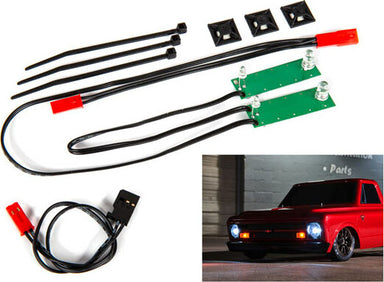 LED light set, front, complete (white) (includes light harness, power harness, zip ties (3))