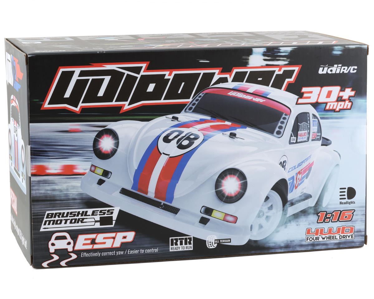 Coleoptera Pro 1/16 4WD RTR Brushless On-Road RC Car w/Drift Tires -- UDI1608PRO