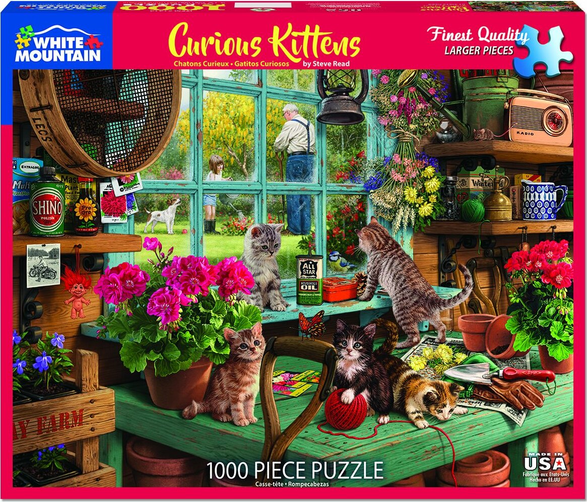 Curious Kittens - 1000 Piece - White Mountain Puzzles
