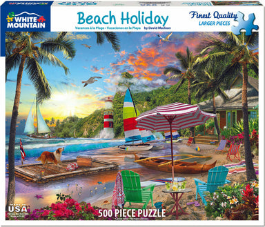 Beach Holiday - 500 Piece - White Mountain Puzzles