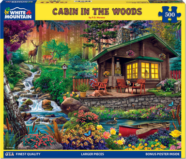 Cabin In The Woods - 500 Piece Jigsaw Puzzle