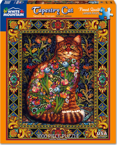 Tapestry Cat - 1000 Piece - White Mountain Puzzles