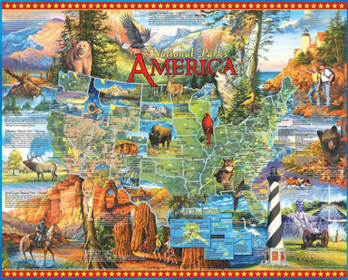 National Parks - 1000 Piece - White Mountain Puzzles