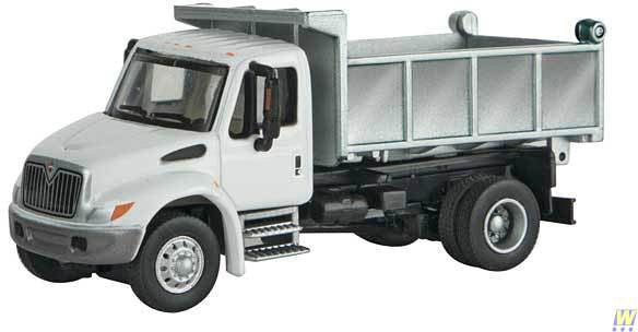 HO Scale - International(R) 4300 Single-Axle Dump Truck - Assembled - White with Utility Company decals