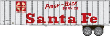 Flexi-Van 40' Trailer 2-Pack - Assembled - Santa Fe (Piggy Back Service; end doors)