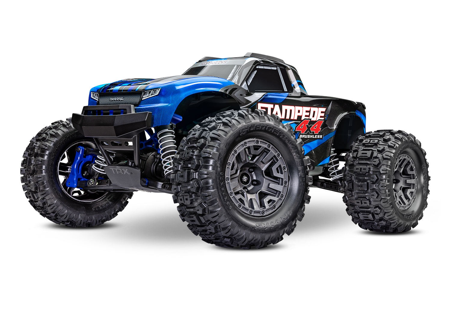 67154-4-BLUE STAMPEDE 4X4 BL-2S Brushless: 1/10 Scale 4WD Monster Truck