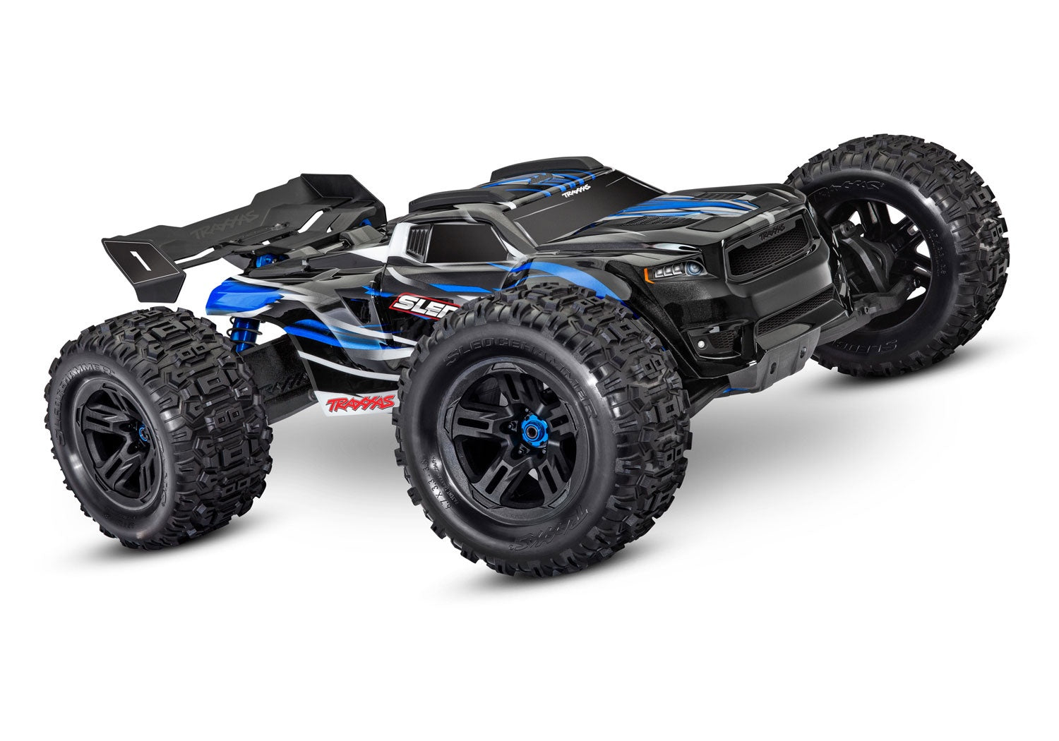 Blue Sledge®: 1/8 Scale 4WD Brushless Electric Monster Truck with TQi 2.4GHz Traxxas Link™ Enabled Radio System and Traxxas Stability Management (TSM)®