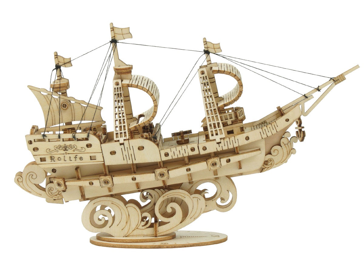 Classic 3D Wood Puzzles; Sailing Ship